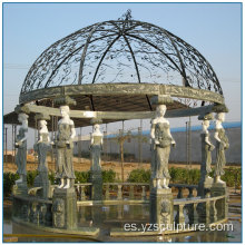 Vida al aire libre Tamaño Lady Columna Multi Color Marble Gazebo